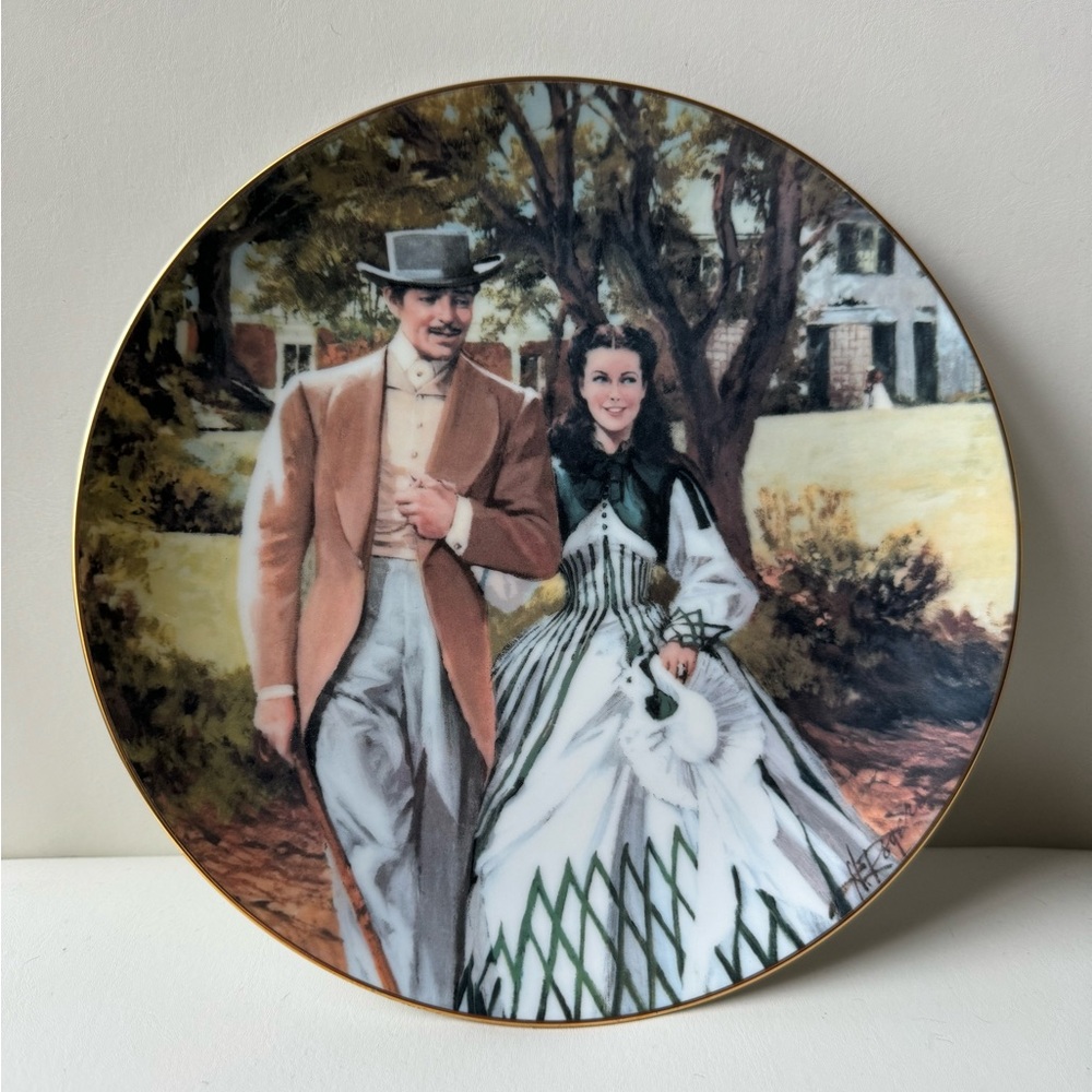 1989 Gone With the Wind “Home to Tara” by Howard Rogers Decorative Plate